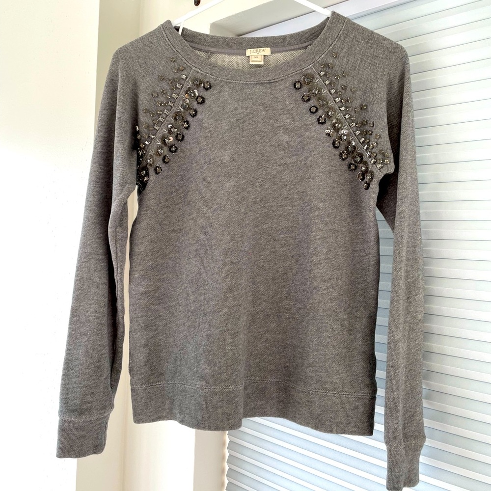 J.Crew bedazzled sweater.